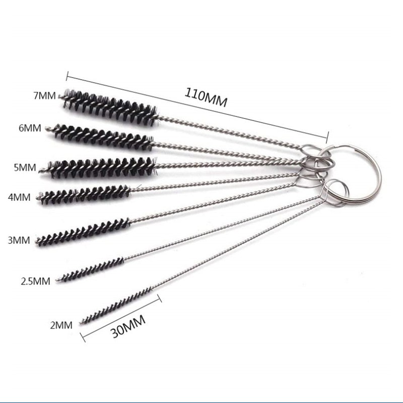 AWAVM Nylon Cleaning Brush 7-Piece Set - Small Pipe Cleaning