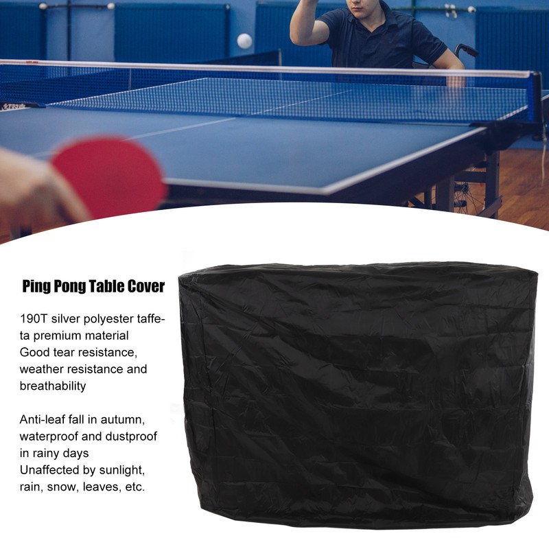 Ping Pong Table Dust Cover 190 Silver Coating Waterproof Table