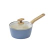 GoodCook Healthy Ceramic Titanium-Infused 2 Quart Saucepan with Lid, Light