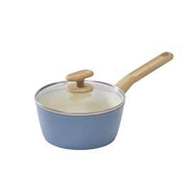 GoodCook Healthy Ceramic Titanium-Infused 2 Quart Saucepan with Lid, Light Blue – Induction Cookware, Nonstick Cooking Pan, Food Cooker for Soups, Sauces, Potatoes, Pasta, Rice