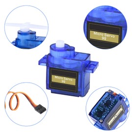 Tunejoy Micro Servo Motor 9G Kit with Accessories for RC Robot Aeroplane Car Boat Helicopter Arduino Project 180 Degree Pack of 6