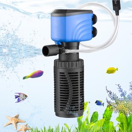 Aulofee 15-50 Gallon Aquarium Filter, 210GPH Fish Tank Filter, Internal Turtle Tank Filter, Whisper Aquarium Pump, Suitable for Freshwater and Saltwater