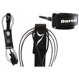 DORSAL Surf Leash for Surfboard Longboard SUP Leg Rope 6' Clear