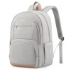Women's Travel Laptop Backpack with Zipper Closure Waterproof Polyester for