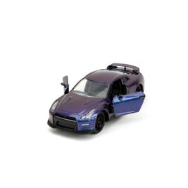 Pink Slips 1:32 W2 2009 Nissan GT-R Coche Fundido, Juguetes para niños y Adultos (Morado metálico)