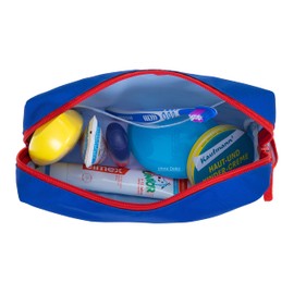 Toiletry Bag Children Girls Boys Toiletry Bag Animals Beauty Case Bag Travel Pouch Small Elephant Kids Wash Bag +e, shark blue 358, Children's bag