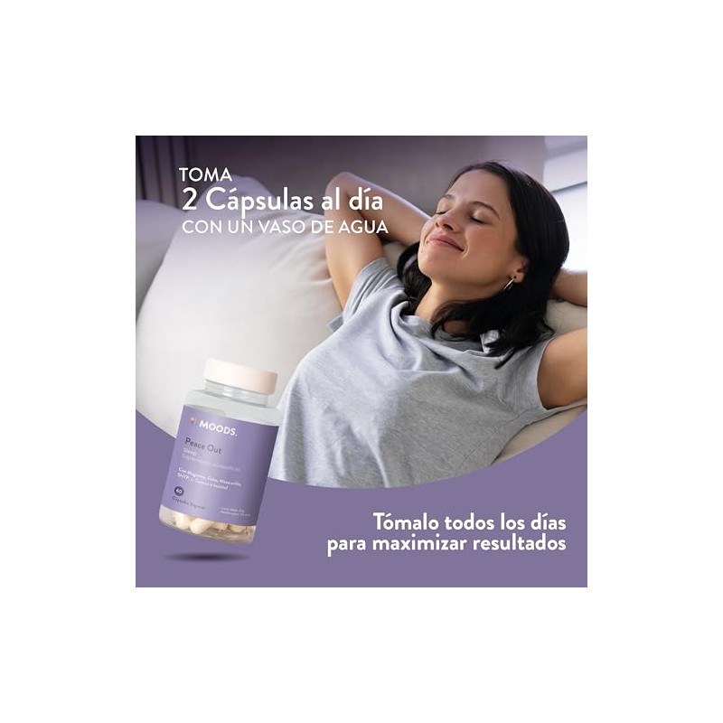 Moods Suplemento para el Sueño con Magnesio y GABA -
