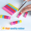 AmoreAngel Crafts 1Big Block Rainbow Pencil Erasers, Large Erasers, Dividable