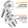 4 Pack K Cup Reusable Coffee Pods for Keurig: Stainless