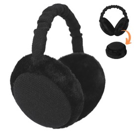 F Flammi Premium Earmuffs for Women Winter Foldable & Adjustable Ear Warmers Thermal Ear Covers