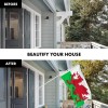 UD_G128 Combo Pack: 6 Ft Tangle Free Spinning Flagpole (White)