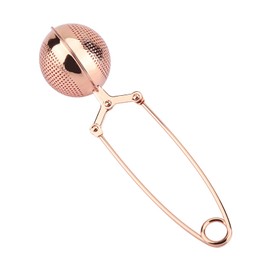 Cunyuer Snap Ball Tea Strainer, Snap Tea Ball Infuser, Rose Gold Stainless Steel Snap Ball Infuser for Loose Leaf Tea