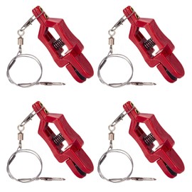 4 Pack Fishing Weights Clips with Steel Wire Fishing Accessories for Outrigger, Downrigger, Bait, Beads, Circuit Boards and Trolling Fishing Snap Downrigger Release Clip