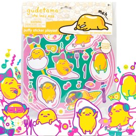 Gudetama The Lazy Egg Puffy etiqueta engomada Playset
