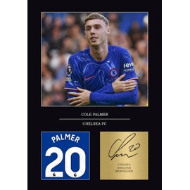 Cole Palmer Gifts Signed A4 Print Display Unframed Gift For Chelsea FC Fans Digitally Reproduced Signature Cole Palmer Chelsea FC