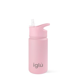 iglu Reusable Water Bottles | Premium Double Walled Stainless Steel | Vacuum Insulated | 24 Hours Cold & 12 Hours Hot | Sweatproof & BPA Fre | Great Eco-Friendly Gifte (Himalayan Pink, 450ml)