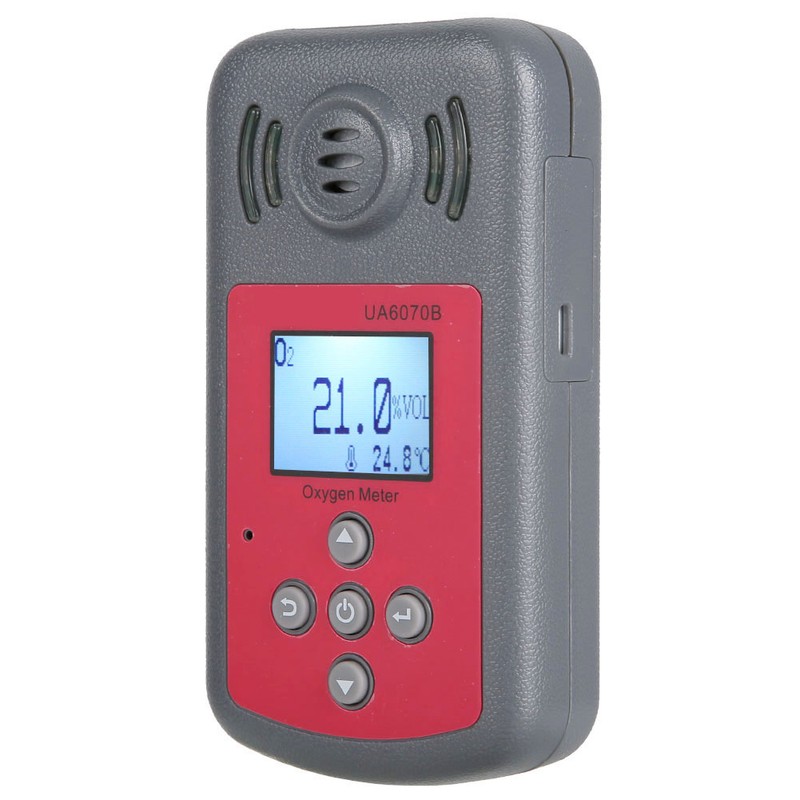 UA6070B High Precision Portable Digital Handheld Oxygen Alarm Detector Tester