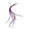 Real Feather Hair Extensions 8 Pack + Rings/Loop (Purple Auburn)
