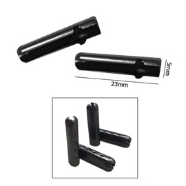 YFFSFDC Shoelaces, Shoe Laces, Tips, Metal Fittings, Set of 20, For Laces, Sneakers, Boot Accessories, Shoe Parts, Tip, Pipe, Metal, silver + black