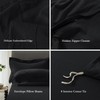 ELIMMO King Duvet Cover - 3 Piece 100% Washed Cotton