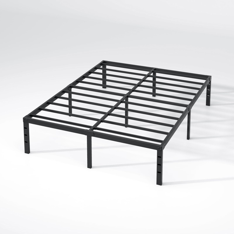 NEW JETO Metal Bed Frame,Queen Size Bed Frame with Storage
