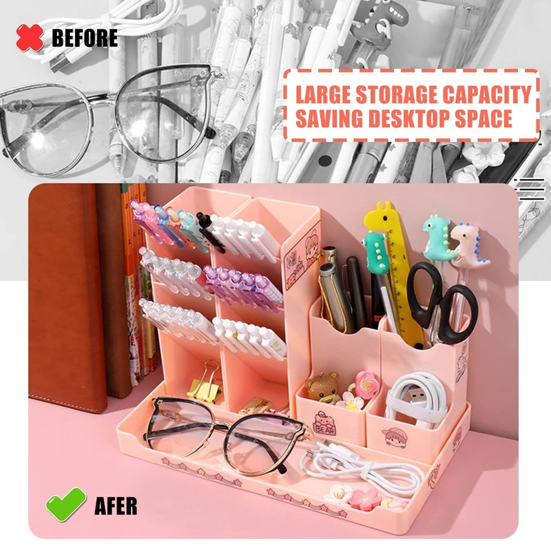 TWBEST Desk Organiser, Pack of 5 Free Combinable Pen Box
