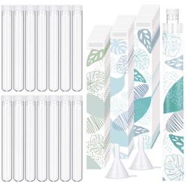 Copkim 38 Pcs Tampon Flask Set Included Tube Flasks for Women Flask Containers Tampon Reusable Wrappers Funnels for Cruise Event (Light Style)