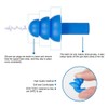 50 Pair Silicone Ear Plugs in Plastic Cases Soft Reusable