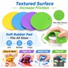 Rubber Jar Opener Pads Set of 4, Round Heat-Insulated Non-Slip
