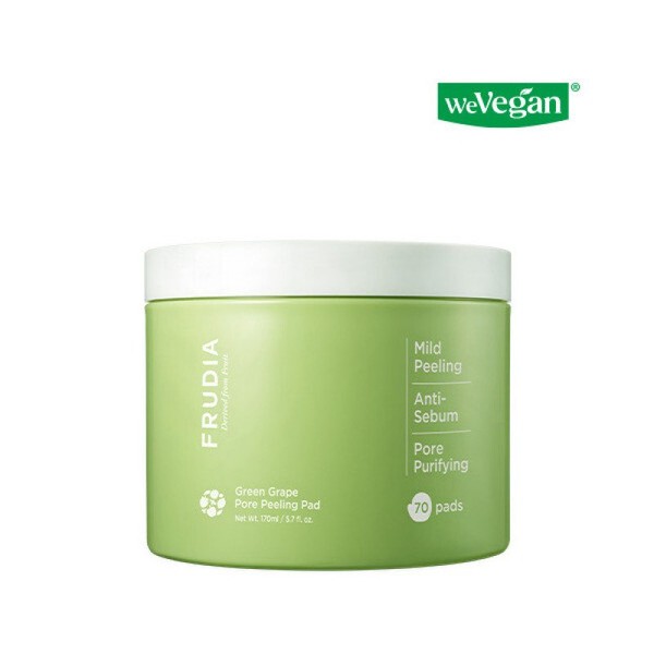 Frudia Green Grape Pore Peeling Pads 70 Sheets (Container Type)