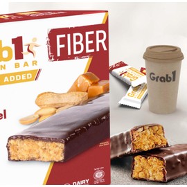 Grab1 Sugar Free Protein Bars, Peanut Caramel (3 Pack- 12 Bars) | Delicious and Nutritious | Low Calorie | Only 2g Sugar