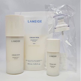 Laneige Cream Skin 170ml+170ml Refill+Mist Pump+Portable 50ml / 라네즈 크림 스킨 170ml+170ml 리필+미스트 펌프+휴대용 50ml