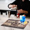 Lotoo Bar Mats for Countertop, Rustic Kitchen Accessories Roll Up