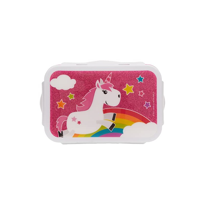 infinite by GEDA LABELS 15898 Unicorn Kids 4-Way Clip-Lock Lunch