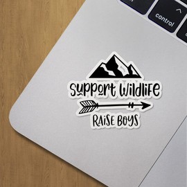 Decal Stickers of Support Wildlife Raise Boys Premium Indoor (No Waterproof) Vinyl Decal Stickers for Laptop Phone Accessory Helmet Car Window Mug Tuber Cup Door Wall Decoration ANDVER3d78751BL