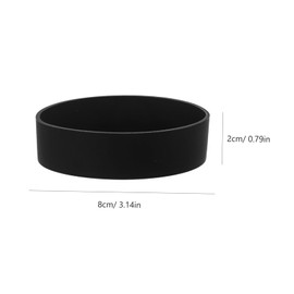 YARNOW Funda de Silicona para Botellas de Agua 8cm, Protector de Base Antideslizante para Termos y Vasos, Manga Inferior para Reducción de Ruido, 4 Piezas
