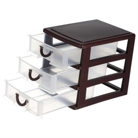 ULTECHNOVO Multifunctional Translucent Plastic Storage Box for Desk Organization Creative Cosmetic Container and Sundries Holder for Home and Office Use Lightweight