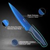 Wanbasion Blue Professional Kitchen Knife Chef Set, Stainless Steel, Dishwasher