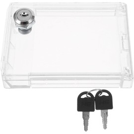 1 juego de protectores de enchufes de seguridad para niños: tapa protectora para tomacorrientes con cerradura, placa de protección con llave y caja protectora para interruptores a prueba de