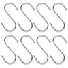 Accessotech 8 x 85mm Stainless Steel S Hooks Kitchen Meat