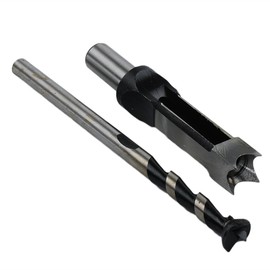 SaferCCTV Woodworker 3/4 Inch Square Hole Drill Bits Mortising Chisel Set, Mortise Chisel & Bit Set for Construction Installation Renovation Decoration Industry
