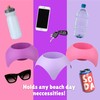 Needzo Assorted Turtleback Beach Coasters, Sand Free Cup Holders for
