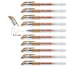 edding 2185 gel roller - copper - box of 10-0.7 mm - gel Pen for Writing, Drawing, colouring mandalas, Bullet Journals - glitter gel Pen, colour gel Pen
