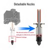 Nssnlur Pack of 6 hardened steel nozzle for Bambulab X1/X1C/X1E/P1P/P1S,