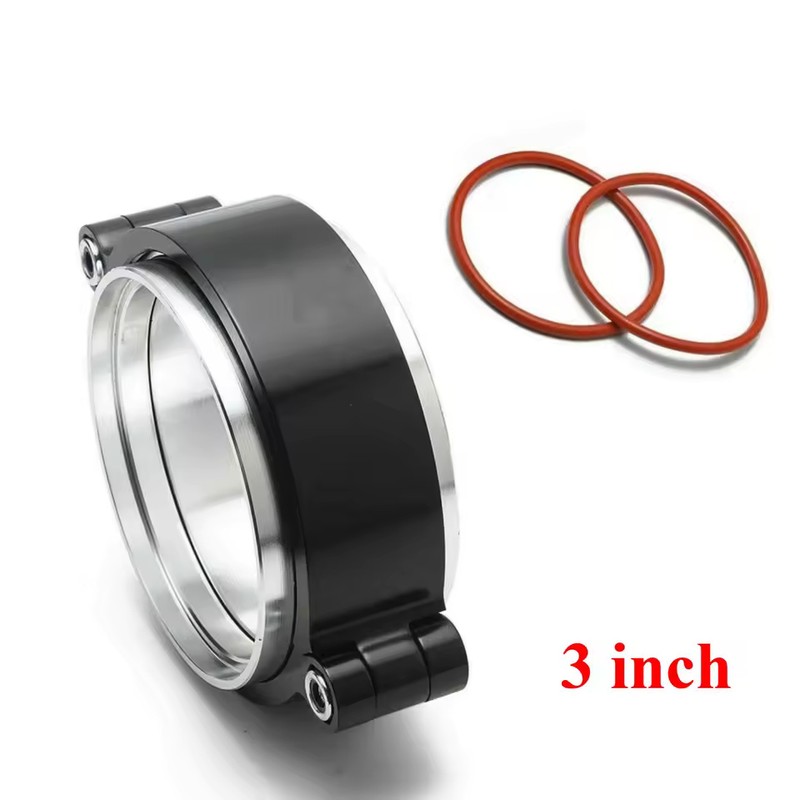 2, 2.5 and 3 Inch Anodized Aluminum Quick-Release V-Band Clamp