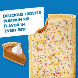 Pop-Tarts Toaster Pastries, Breakfast Foods, Fall Snacks, Frosted Pumpkin Pie, 13.5oz Box (8 Pop-Tarts)