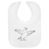 Azeeda 'Pigeon With Wings Spread' Soft Cotton Baby Bib (BI00059140)