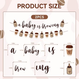 Coffee Theme Baby Shower Decorations Include A Baby is Brewing Baby Shower Banner Gender Reveal Theme Party Supplies