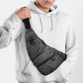 cuiab Anti Theft Crossbody Bag, Travel Sling Bag For Men Women, Travel Purses Anti Theft Crossbody (Black)