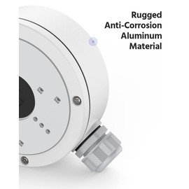 ANNKE Universal Junction Box Mount Bracket for Bullet Dome Turret PTZ Security Cameras Outdoor Waterproof Aluminum Wall Ceiling Mount Hide Cables